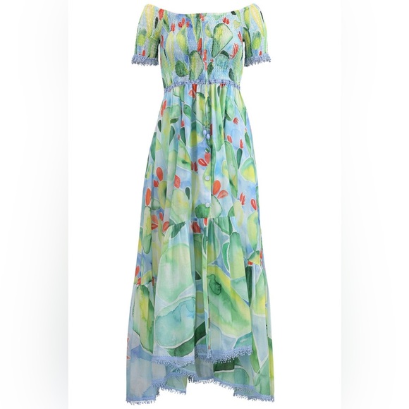 Gorgeous Charo Ruiz Ibiza Aryana Barbary-print midi Long Dress😍 - Picture 5 of 16